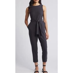 Marine Layer Eloise Belted Sleeveless Jumpsuit, Size S